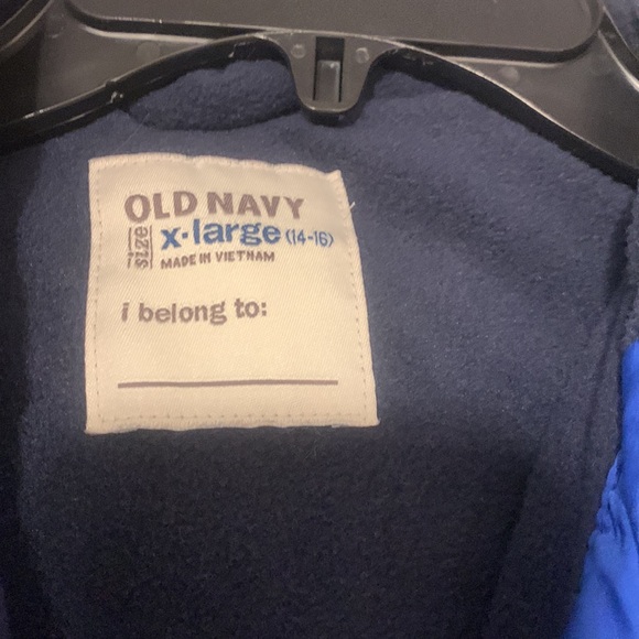 Old navy blue puffer boys XL - Picture 2 of 3